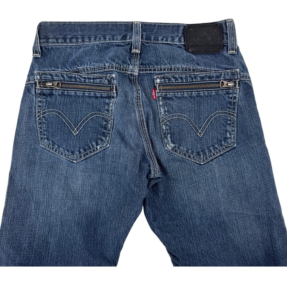 Vintage Levi's 514 Mens Jeans 30x30 Zip Pockets Slim Straight Blue